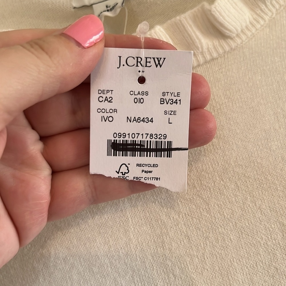 J. Crew Factory Ruffleneck Sweater - Picture 6 of 9